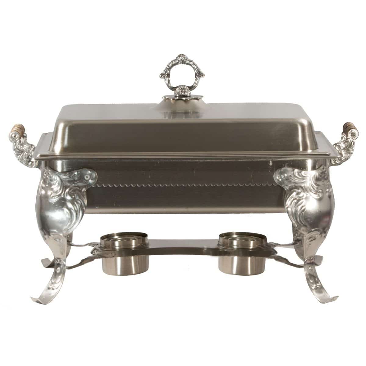 8 quart Fancy Stainless Chafing Dish (Includes Sterno) Celebrations
