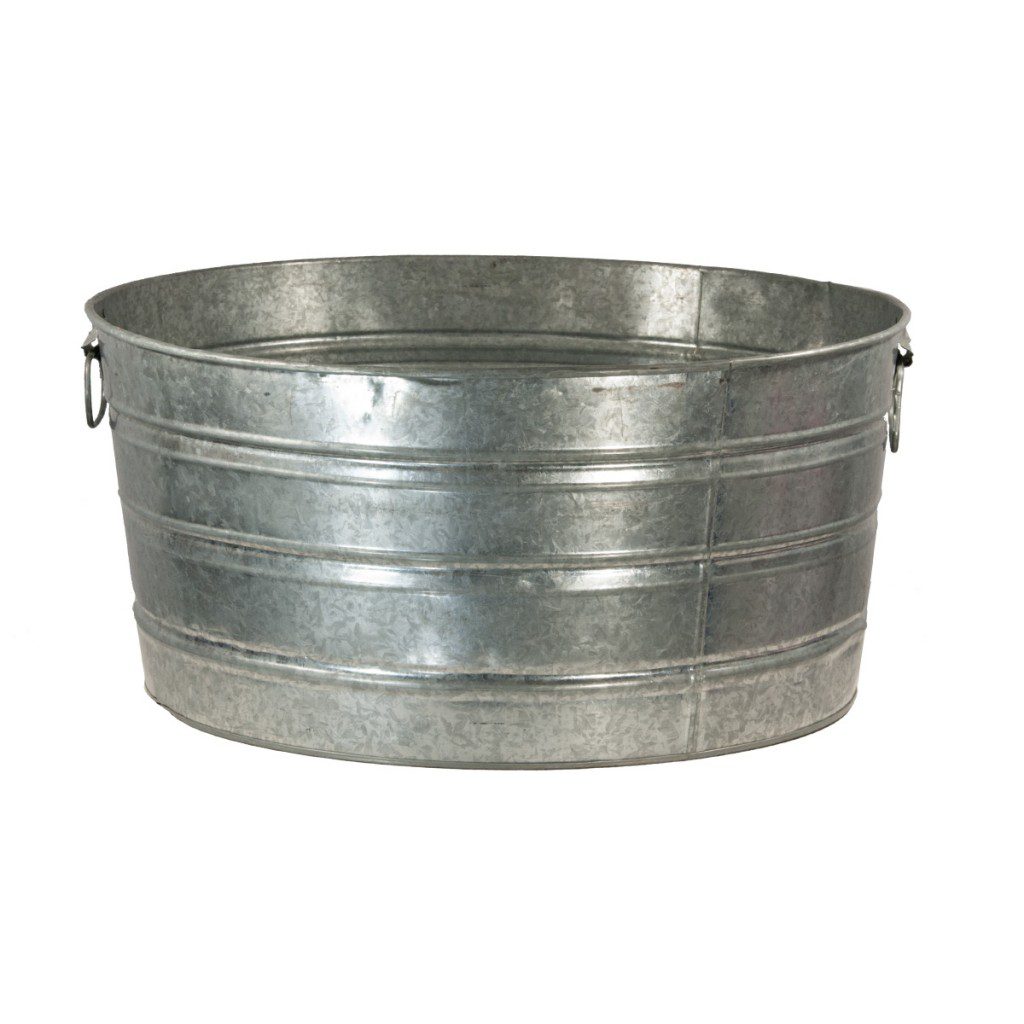 Galvanized Tub 24" Round Celebrations! Party Rentals