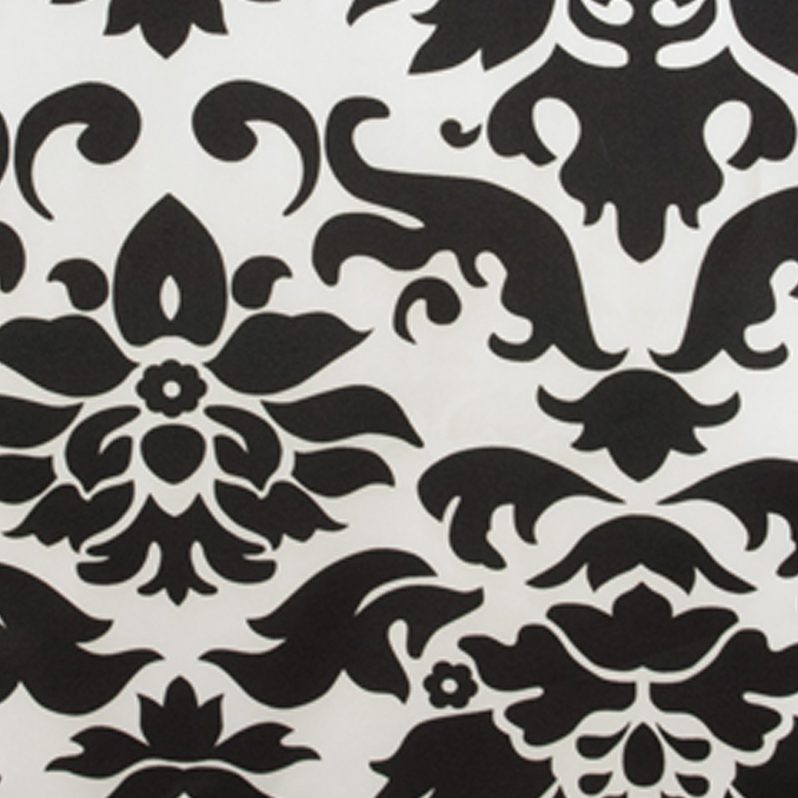 damask black and white