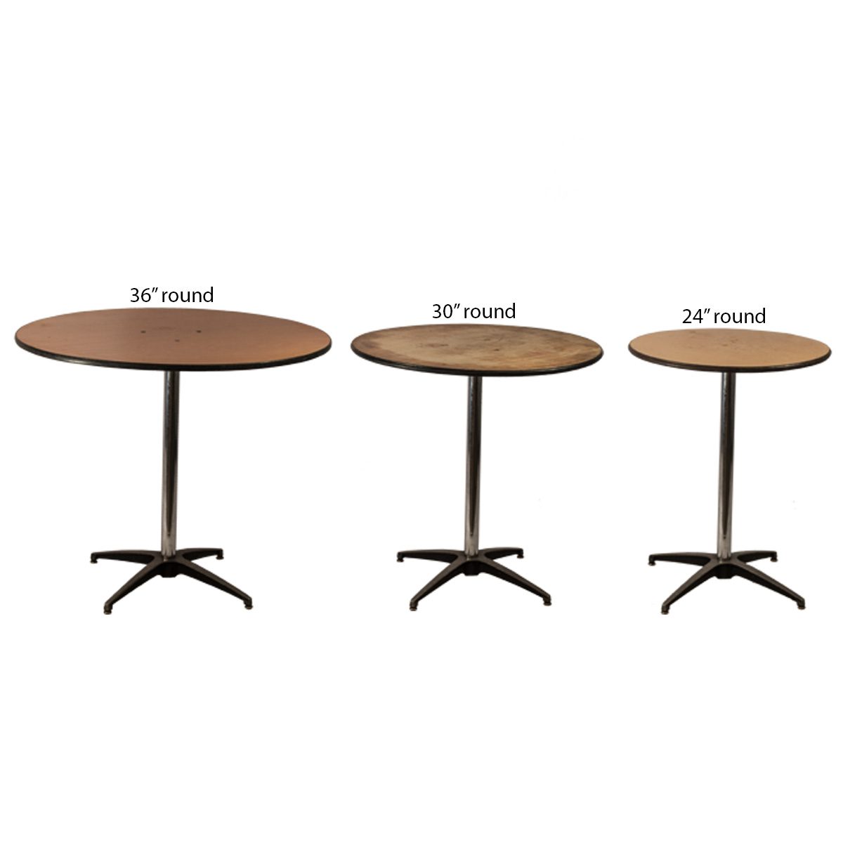Round Table 36 30 24, What Size Tablecloth For A 36 Inch Round Table