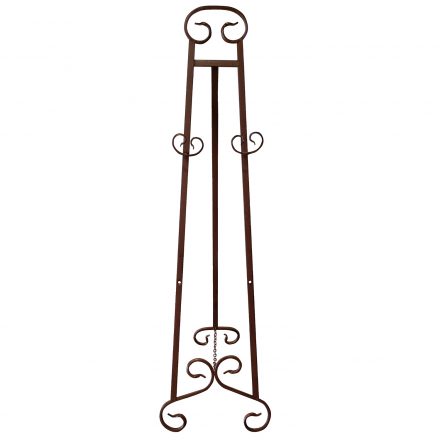 rustic iron easel