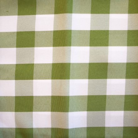 green and white check