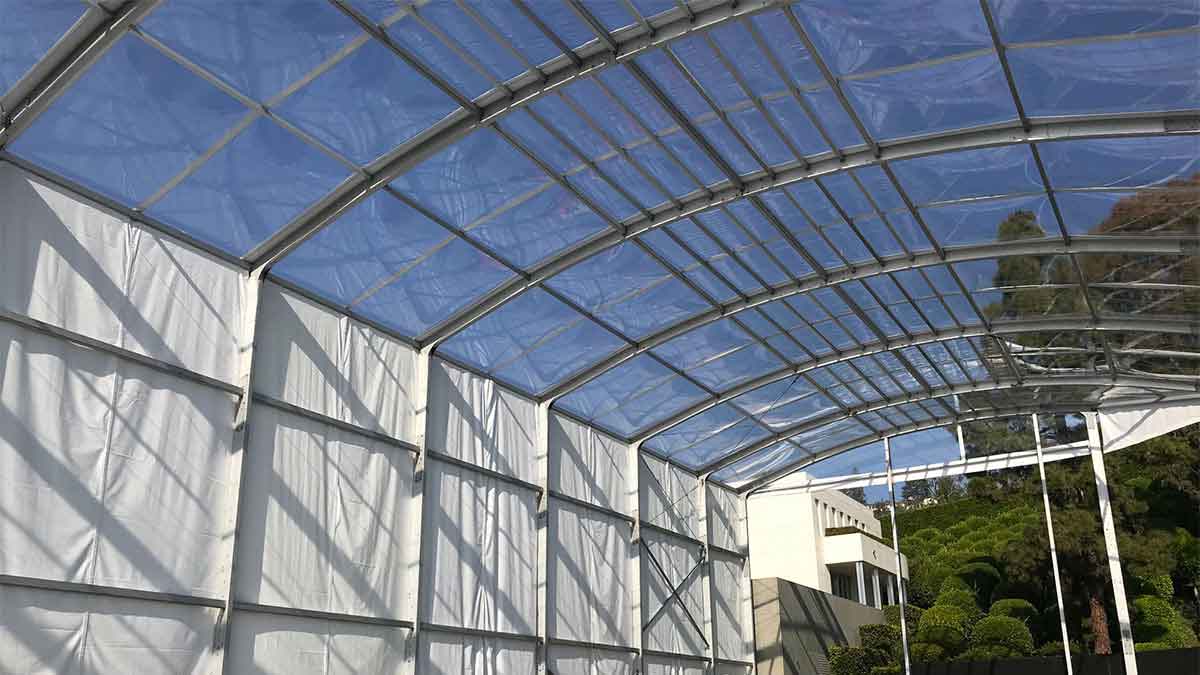 Clear top tent