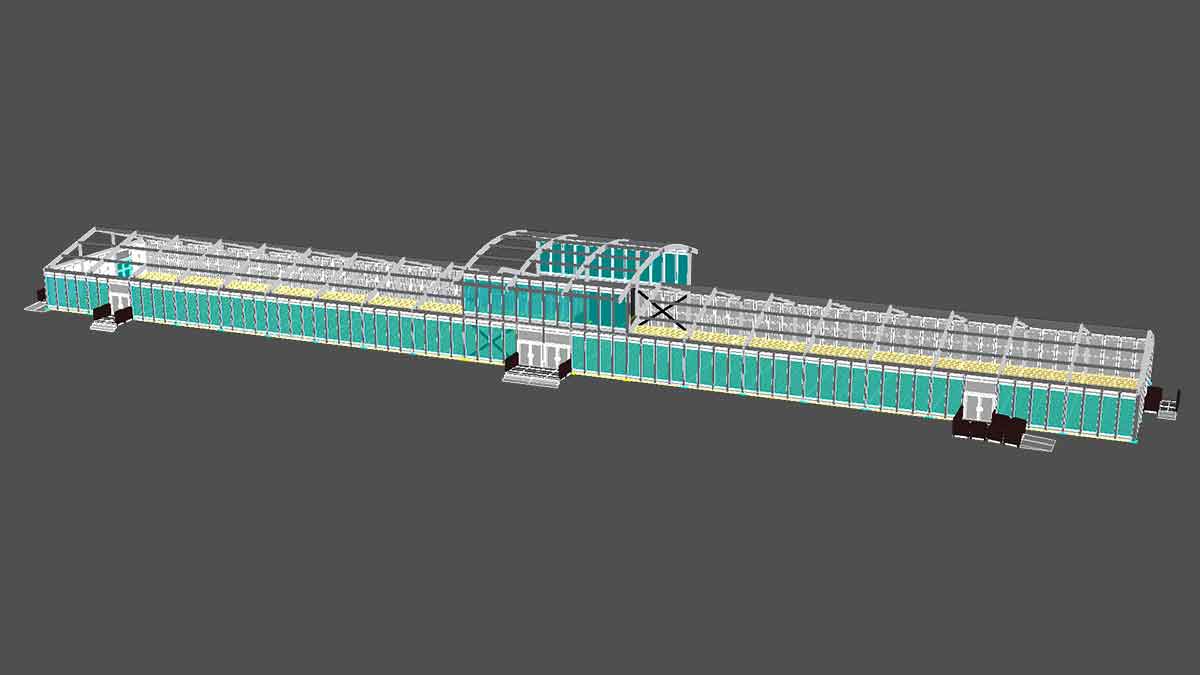 CAD drawing of custom tent