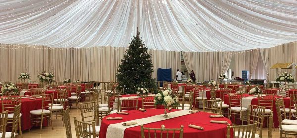 holiday party in gym